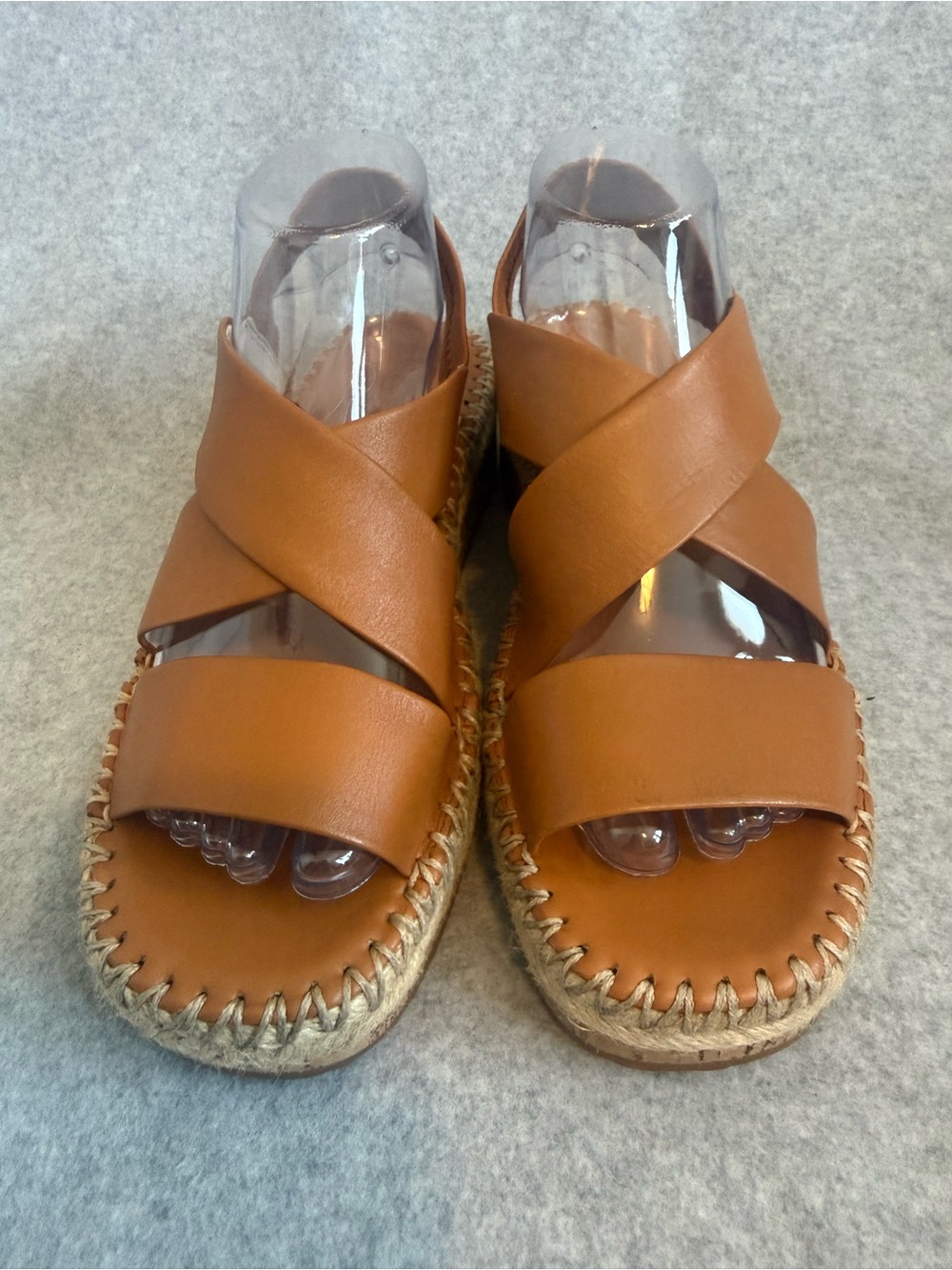 Women’s Tan Cross-Strap Espadrille Sandals